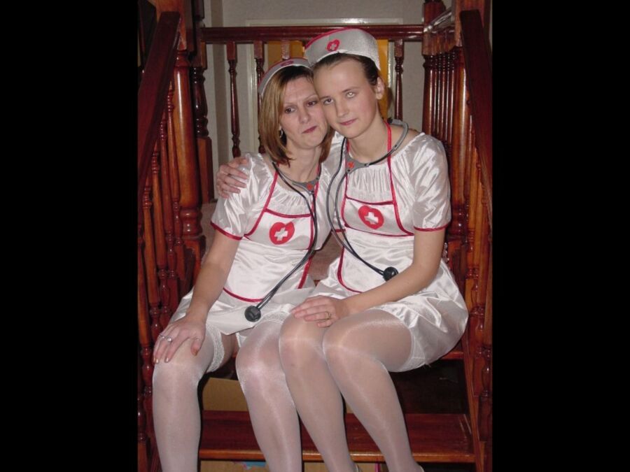 Free porn pics of UK Cum Slut Rachel, nurse uniform bukkake 7 of 84 pics
