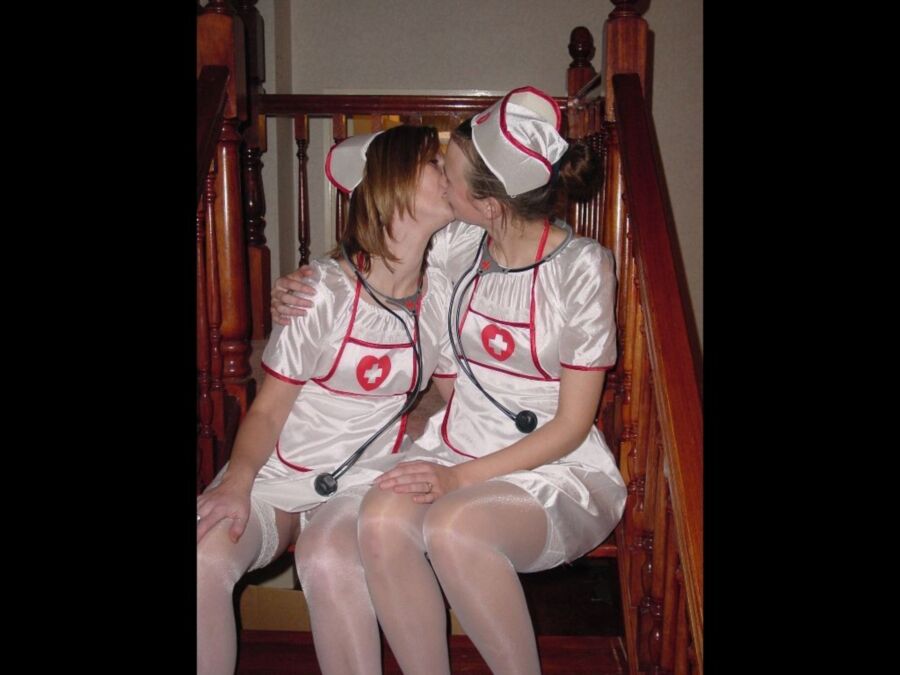 Free porn pics of UK Cum Slut Rachel, nurse uniform bukkake 8 of 84 pics