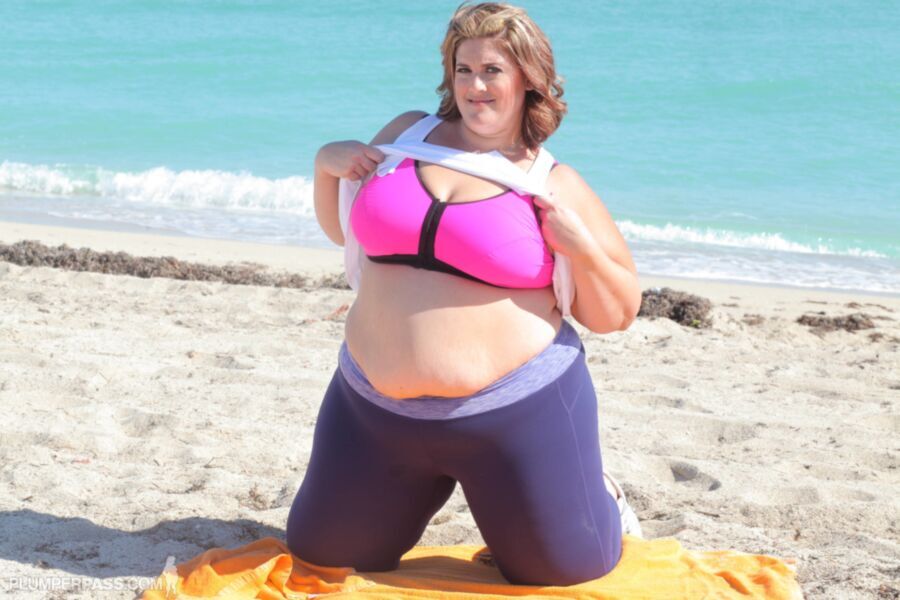 Outdoor chubby beach uniform