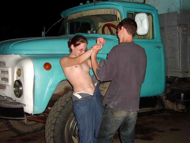 Free porn pics of  Girlie Truck Mecanic gets abused roelplay 21 of 82 pics