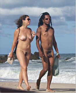Free porn pics of Black nude couples on the Beach 18 of 27 pics