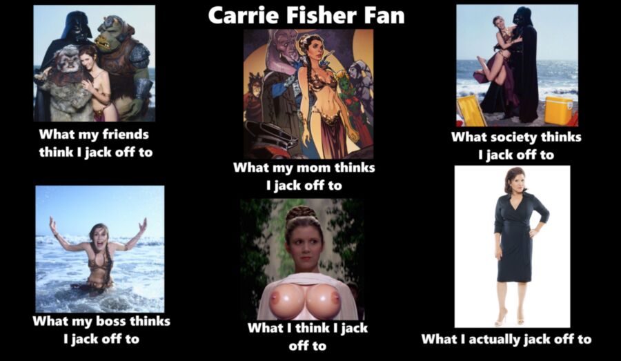 Free porn pics of Carrie Fisher Fan (funny) 1 of 1 pics