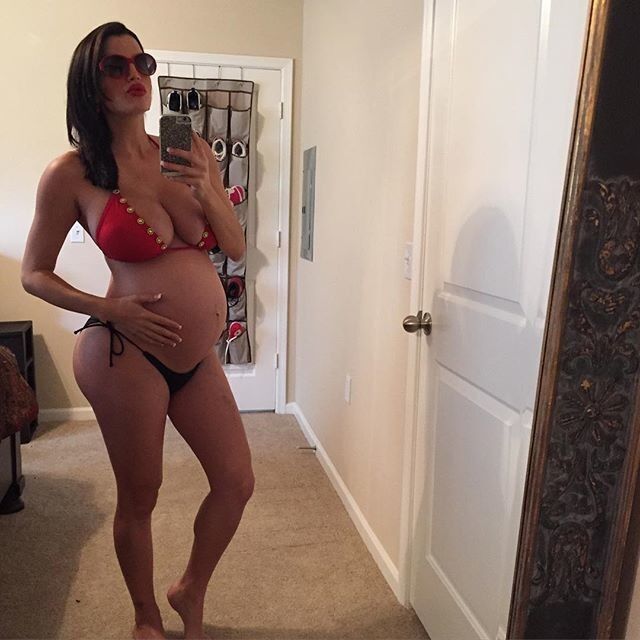 Natural thong gym preggo