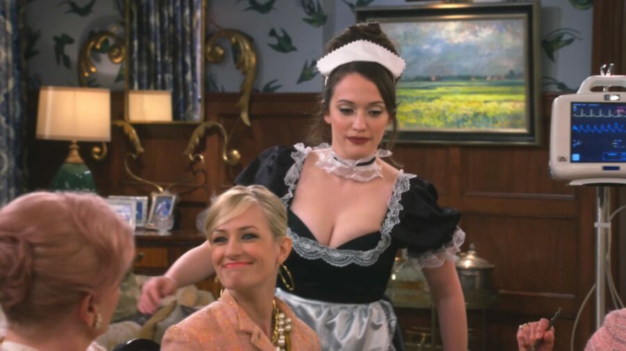 Free porn pics of Kat Dennings - French Maid 9 of 14 pics