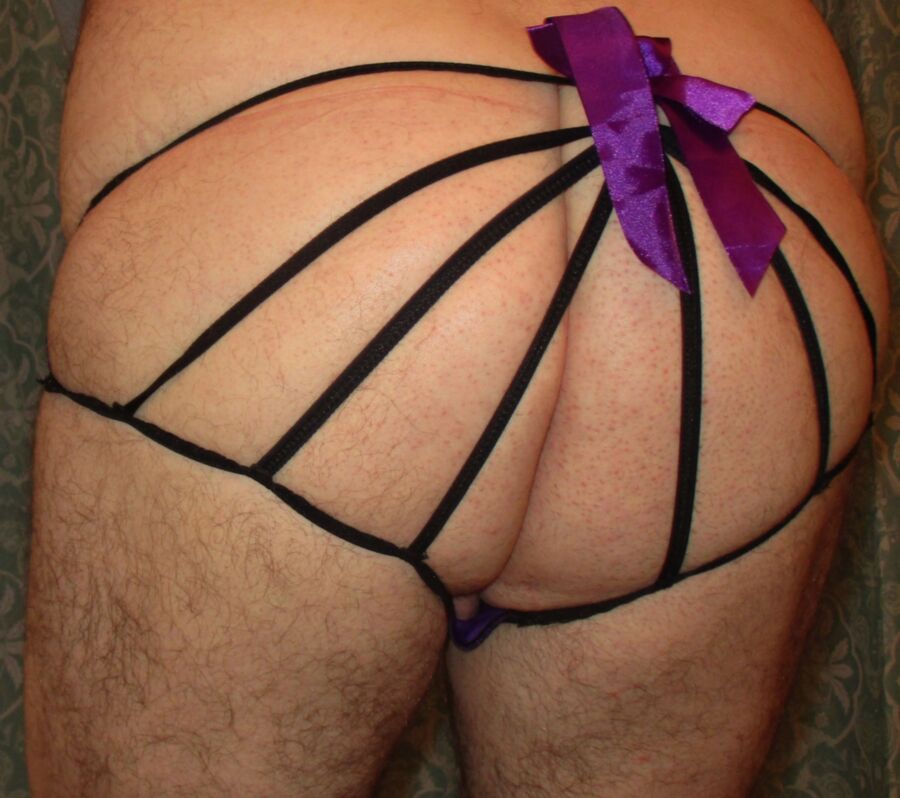 Free porn pics of Open Ass Purple Panties 1 of 7 pics