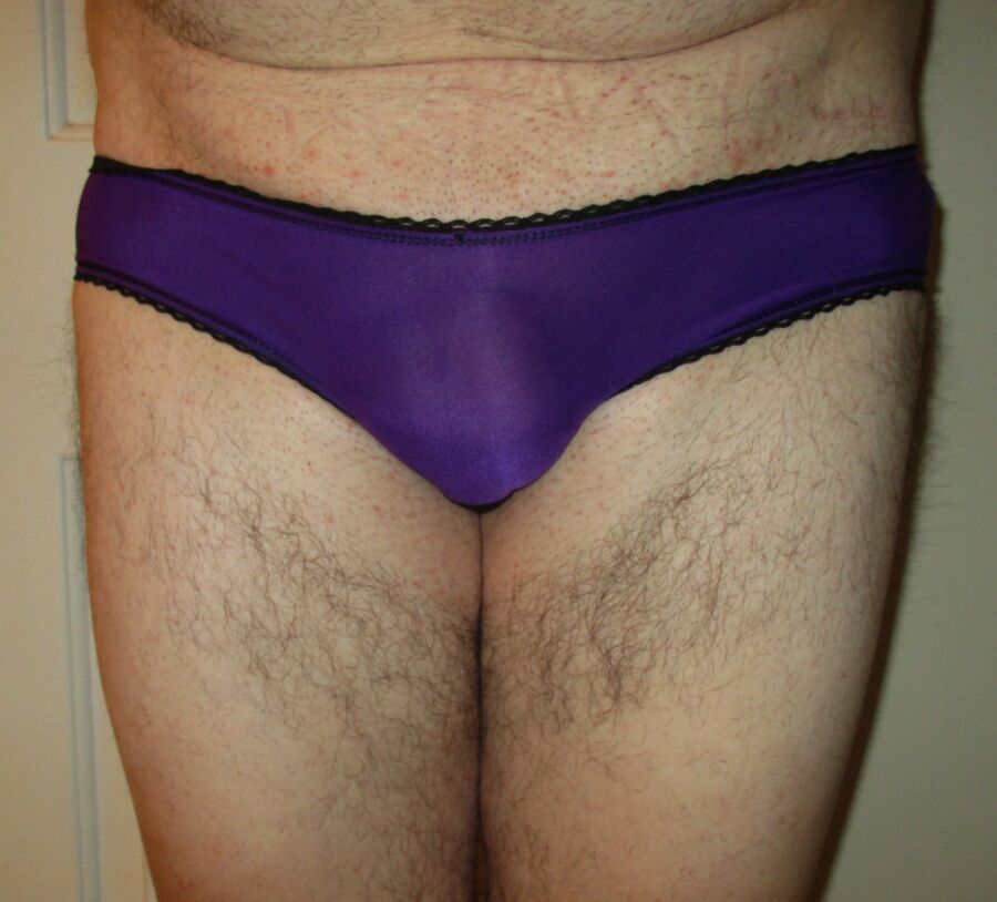 Free porn pics of Open Ass Purple Panties 6 of 7 pics
