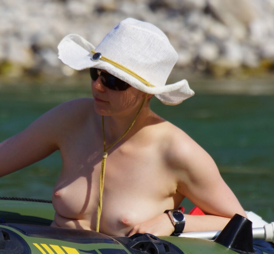 Free porn pics of Pale Inverted Tits Captured on the River 5 of 16 pics