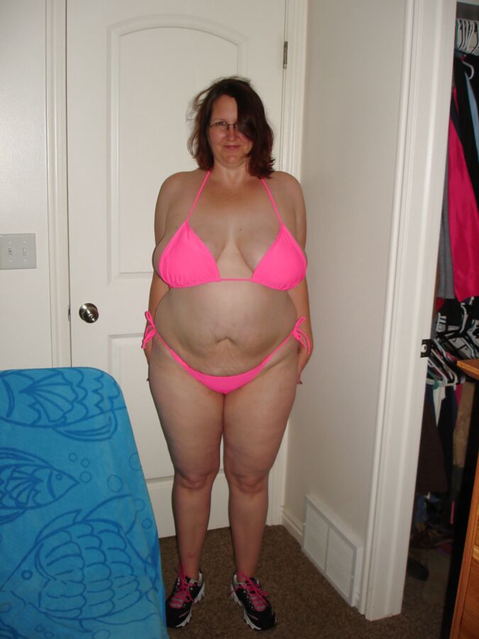 Free porn pics of Auntie Jackie knew I was Dying to Fuck Her in her Pink Bikini 23 of 76 pics