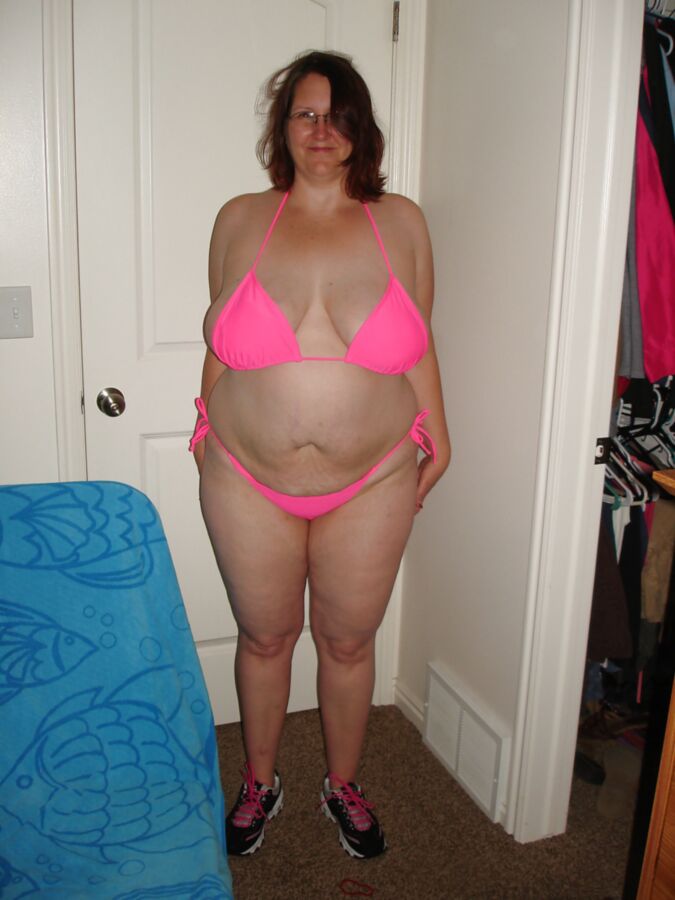 Free porn pics of Auntie Jackie knew I was Dying to Fuck Her in her Pink Bikini 24 of 76 pics