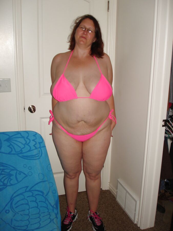 Free porn pics of Auntie Jackie knew I was Dying to Fuck Her in her Pink Bikini 22 of 76 pics