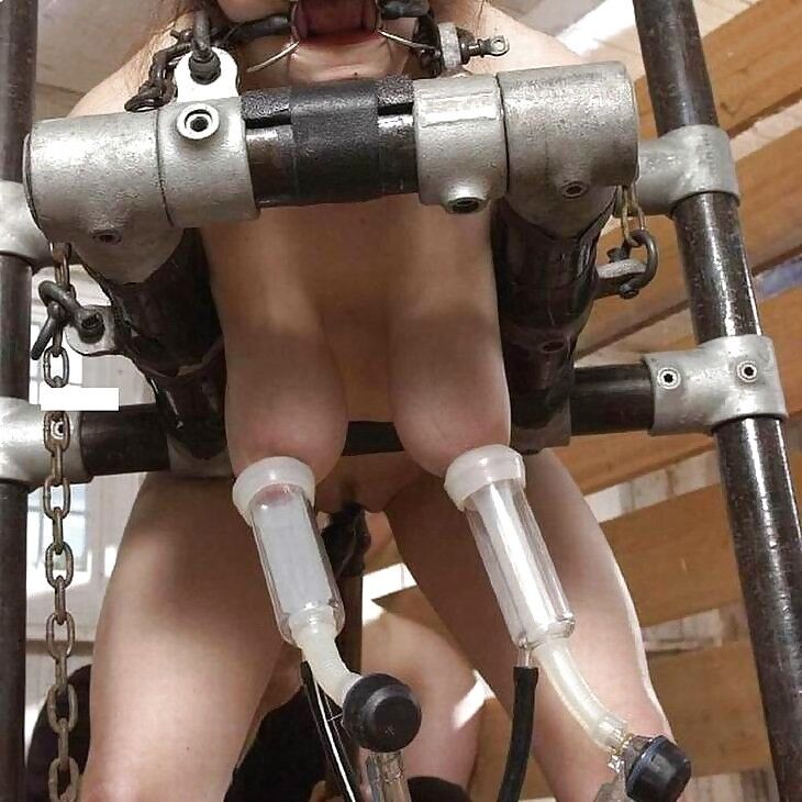 Free porn pics of BDSM tortured and milked. 14 of 19 pics