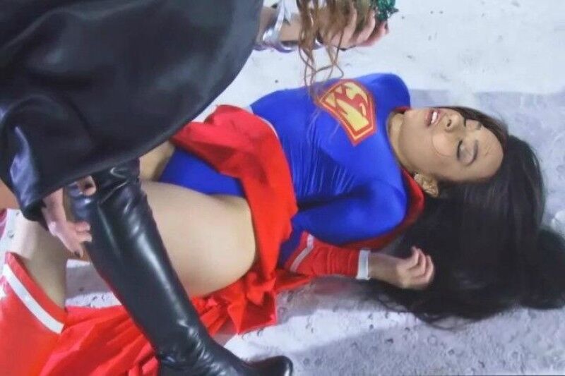 Free porn pics of  celeb AJ Lee as superheroine tentacle lezdom bondage peril 2 of 4 pics