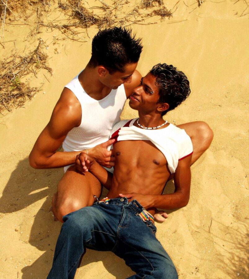 Free porn pics of Two hot boys having sex on the beach 1 of 160 pics