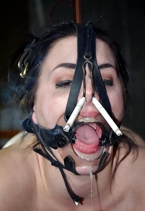 Free porn pics of BDSM nose-hook bondage. 3 of 24 pics