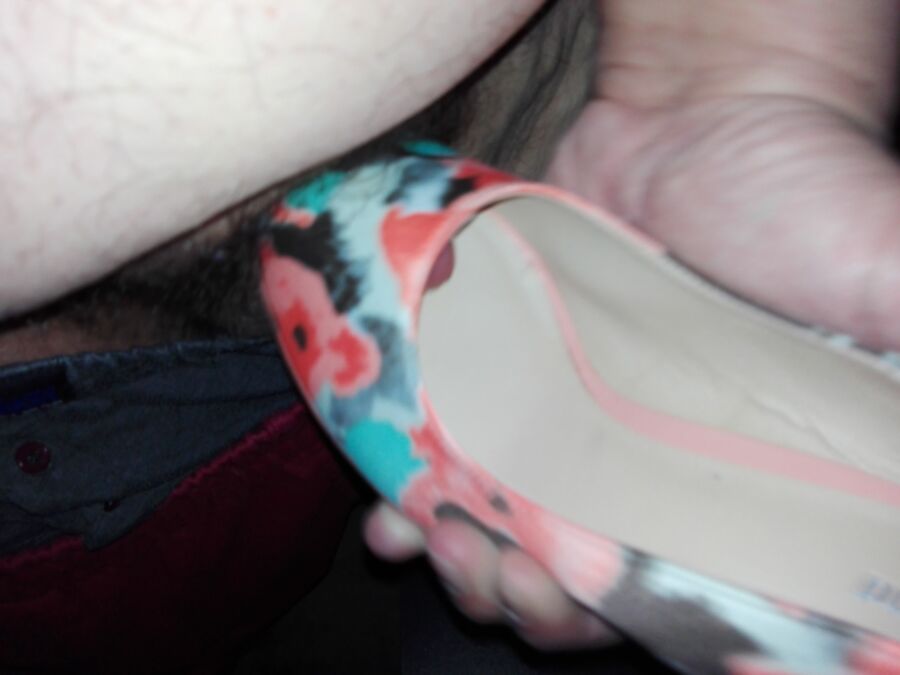 Free porn pics of Tiny Dick and a Peeptoe 8 of 9 pics