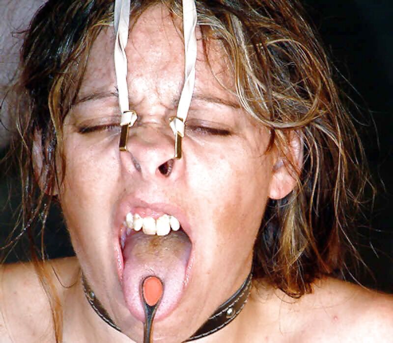 Free porn pics of BDSM nose-hook bondage. 22 of 24 pics