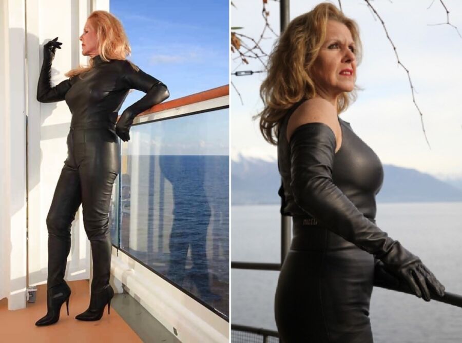 Free porn pics of  Mature goddess in leather 1 of 26 pics