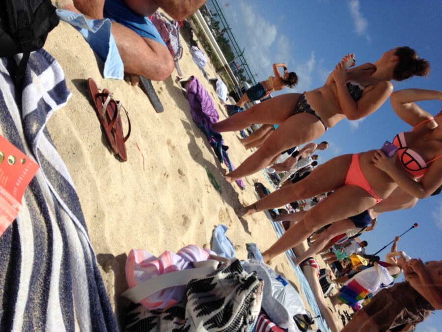 Free porn pics of Beach candid voyeur mostly chubby 6 of 31 pics