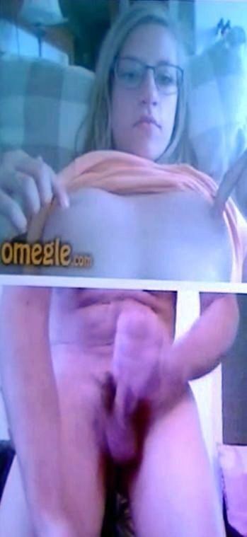 Free porn pics of Omegle CFNM - Cumshot for a cute girl 8 of 9 pics