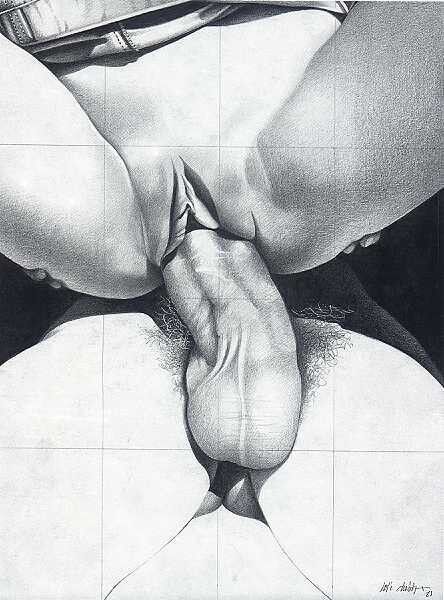Free porn pics of Erotic Art - Black & White Drawings 1 of 15 pics