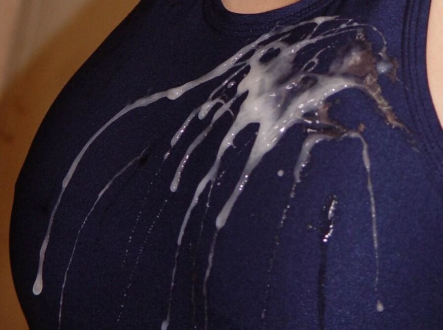 Free porn pics of Sperm on clothes, hair, and glasses - lovely messes 8 of 24 pics