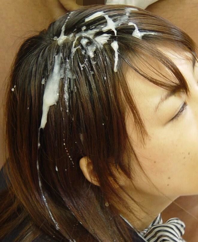 Free porn pics of Sperm on clothes, hair, and glasses - lovely messes 16 of 24 pics
