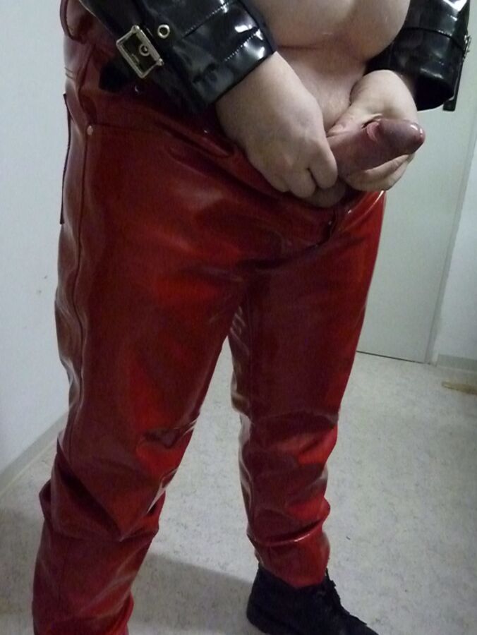 Free porn pics of Red pants and boots 22 of 29 pics