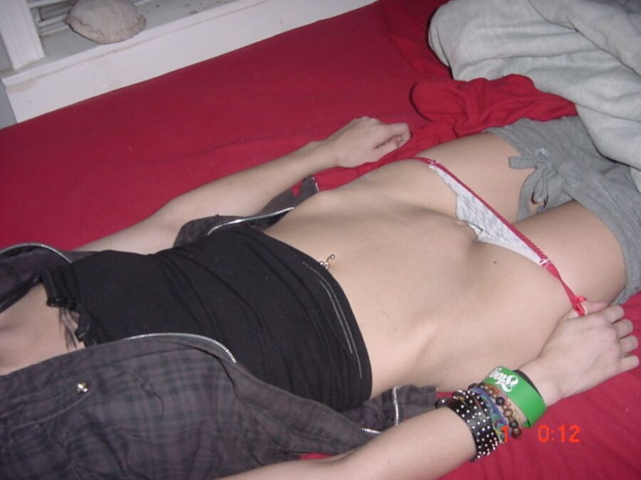 Free porn pics of Skinny teen fucktoy sleeping drunk and stripped for you to use 18 of 21 pics