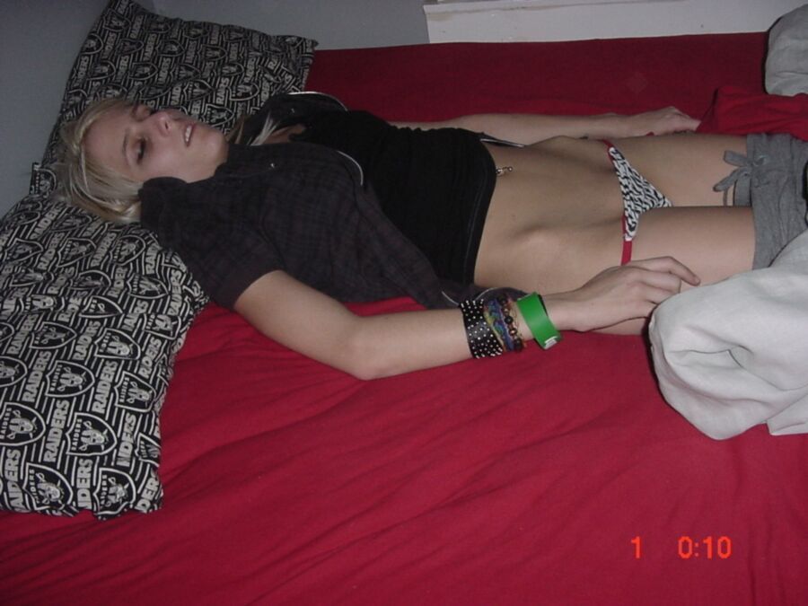 Free porn pics of Skinny teen fucktoy sleeping drunk and stripped for you to use 17 of 21 pics