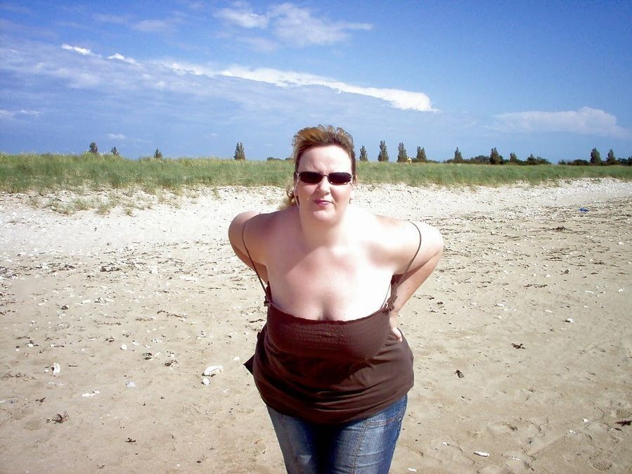 Free porn pics of French BBW Whore at the beach 9 of 66 pics