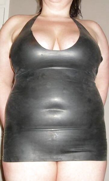 Free porn pics of BBW pretty in latex/rubber dress 23 of 50 pics