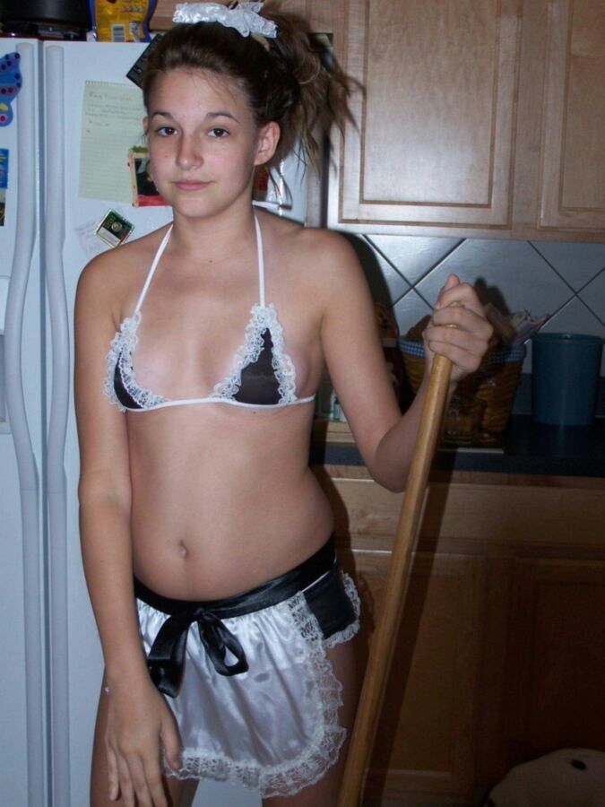 Free porn pics of Naughty Daughter Teases Daddy While Cleaning the House 5 of 29 pics