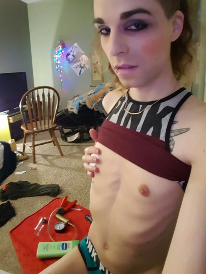 Free porn pics of Been Awhile, I play with all my fav toys, and nipple pumps! 12 of 59 pics