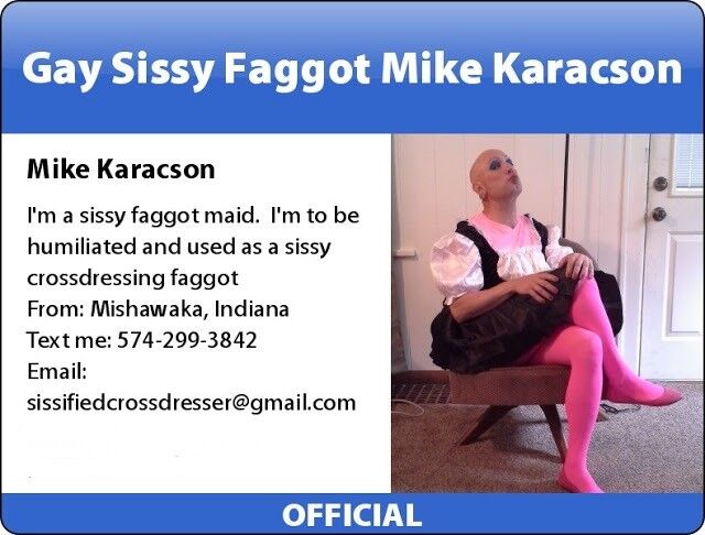 Free porn pics of Mike Karacson sissy faggot ID cards exposed 9 of 9 pics