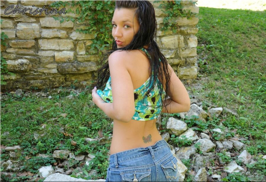 Free porn pics of Naturally Busty Christina Outside 16 of 72 pics