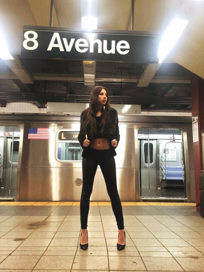 Free porn pics of Christina in a tight outfit in nyc. Fake and Caption my sister 1 of 8 pics