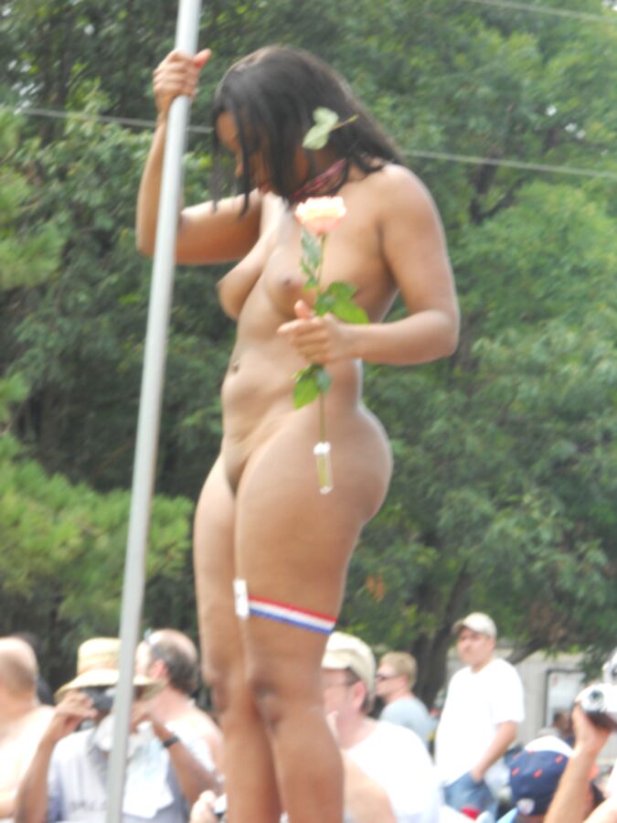 Free porn pics of Ebony Naked Outside Hot Body! 16 of 35 pics