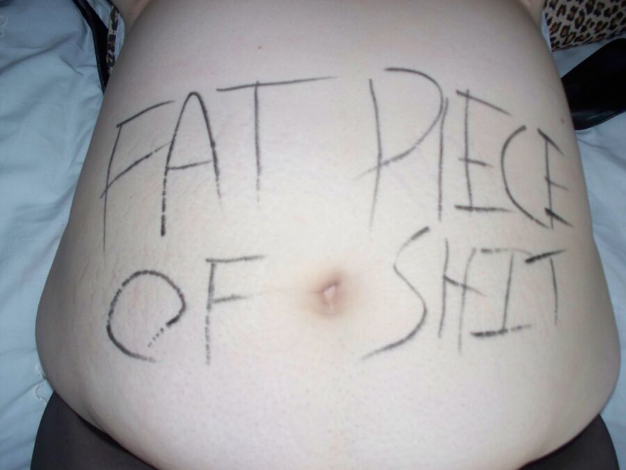 Free porn pics of Dumb fat piece of shit humiliated 9 of 16 pics