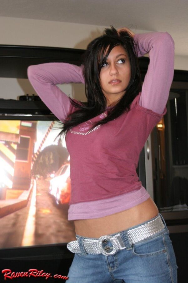 Free porn pics of Raven Riley: videogame stripping 14 of 100 pics