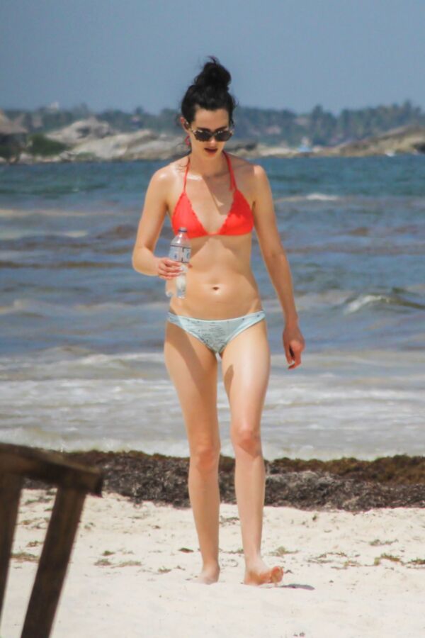 Free porn pics of Krysten Ritter in Bikini at a Beach in Cancun  14 of 53 pics