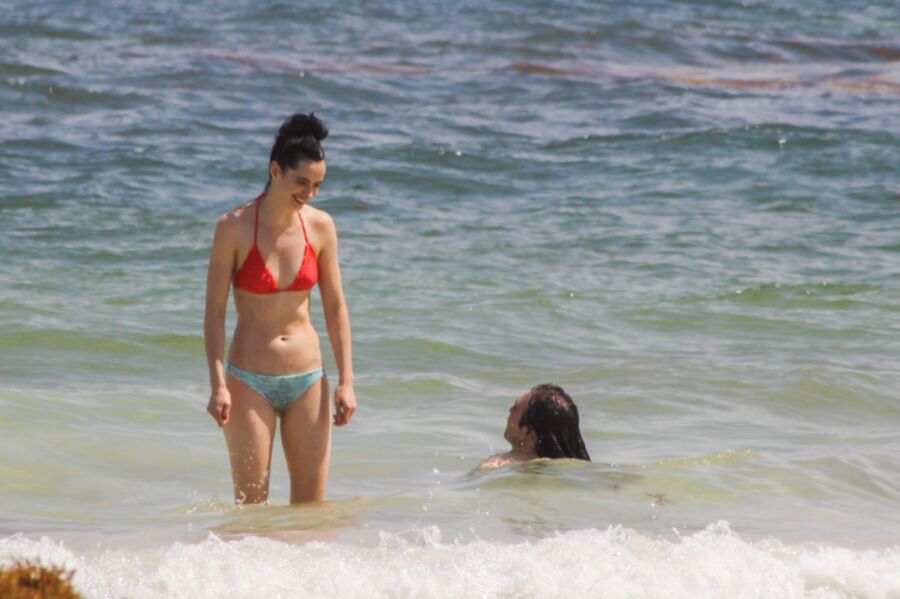 Free porn pics of Krysten Ritter in Bikini at a Beach in Cancun  22 of 53 pics