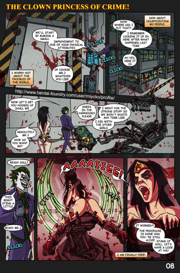 Free porn pics of WONDER WOMEN AND JOKER - The Clown Princess of Crime! XXX Comics 9 of 24 pics