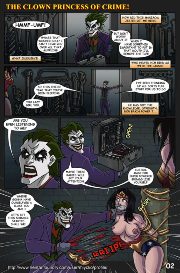 Free porn pics of WONDER WOMEN AND JOKER - The Clown Princess of Crime! XXX Comics 3 of 24 pics