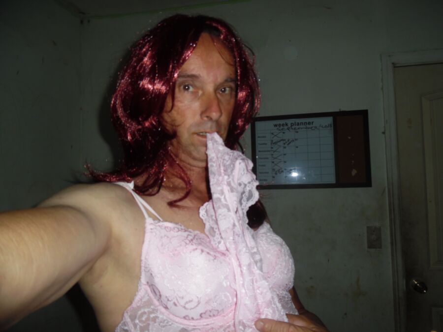 Free porn pics of LaceyLovesCD Pink Lace nightie 20 of 65 pics