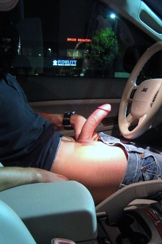 Free porn pics of Guys Get Their Cute Cocks Out In Car 24 of 44 pics