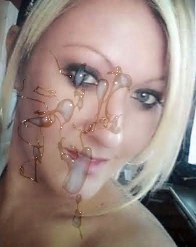 Free porn pics of cum on her milf face- facial target blonde bitch 6 of 9 pics