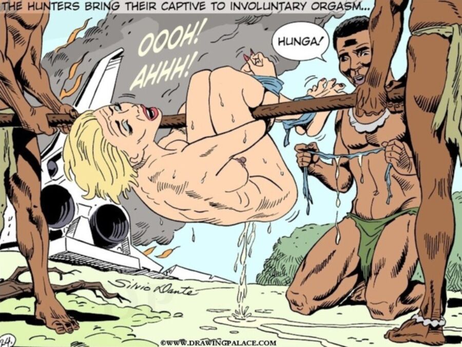 Free porn pics of BDSM Toons/Drawings: White Slaves imported to Africa 14 of 192 pics