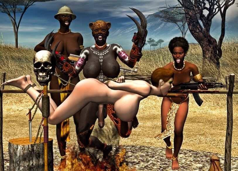 Free porn pics of BDSM Toons/Drawings: White Slaves imported to Africa 11 of 192 pics