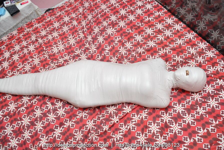 Free porn pics of Hot Mommy wrapped in mummification bdsm 2 of 5 pics