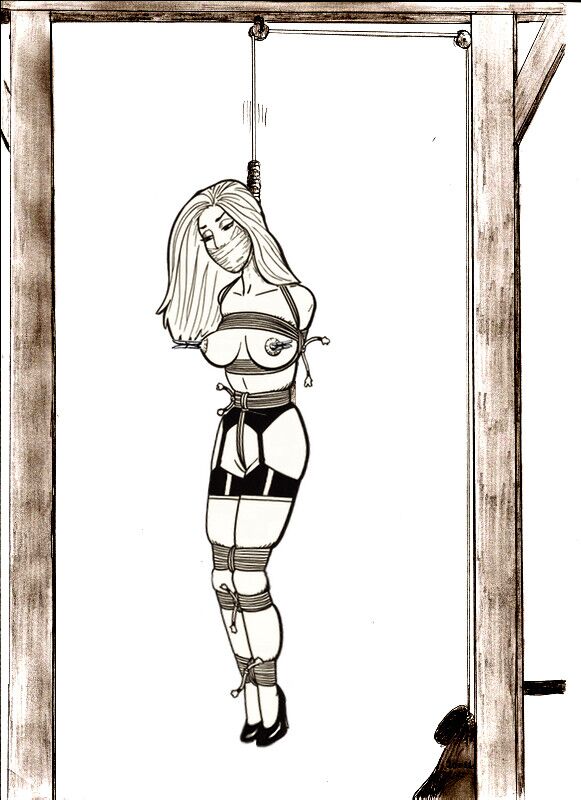 Girls in self bondage